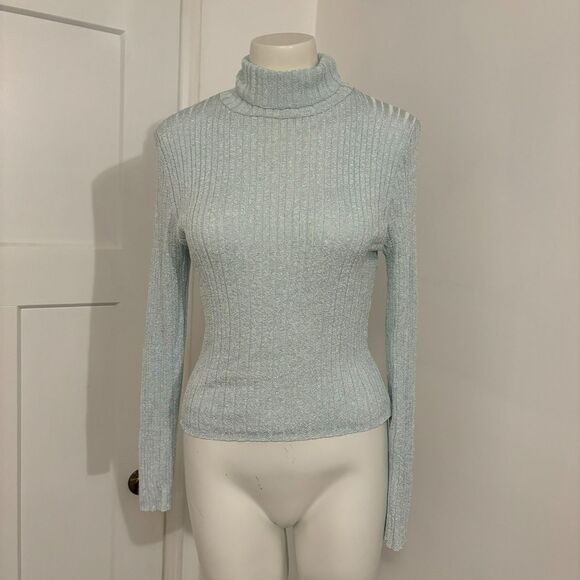 Vintage 90s/Y2K Morgan Sport Ice Princess Turtleneck - Picture 1 of 8